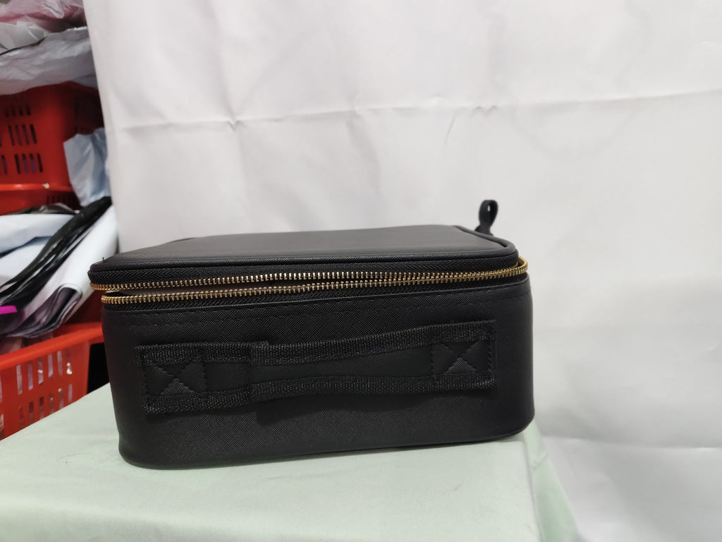 Multifunctional Partition Portable Waterproof Large Capacity Led Mirror Cosmetic Bag