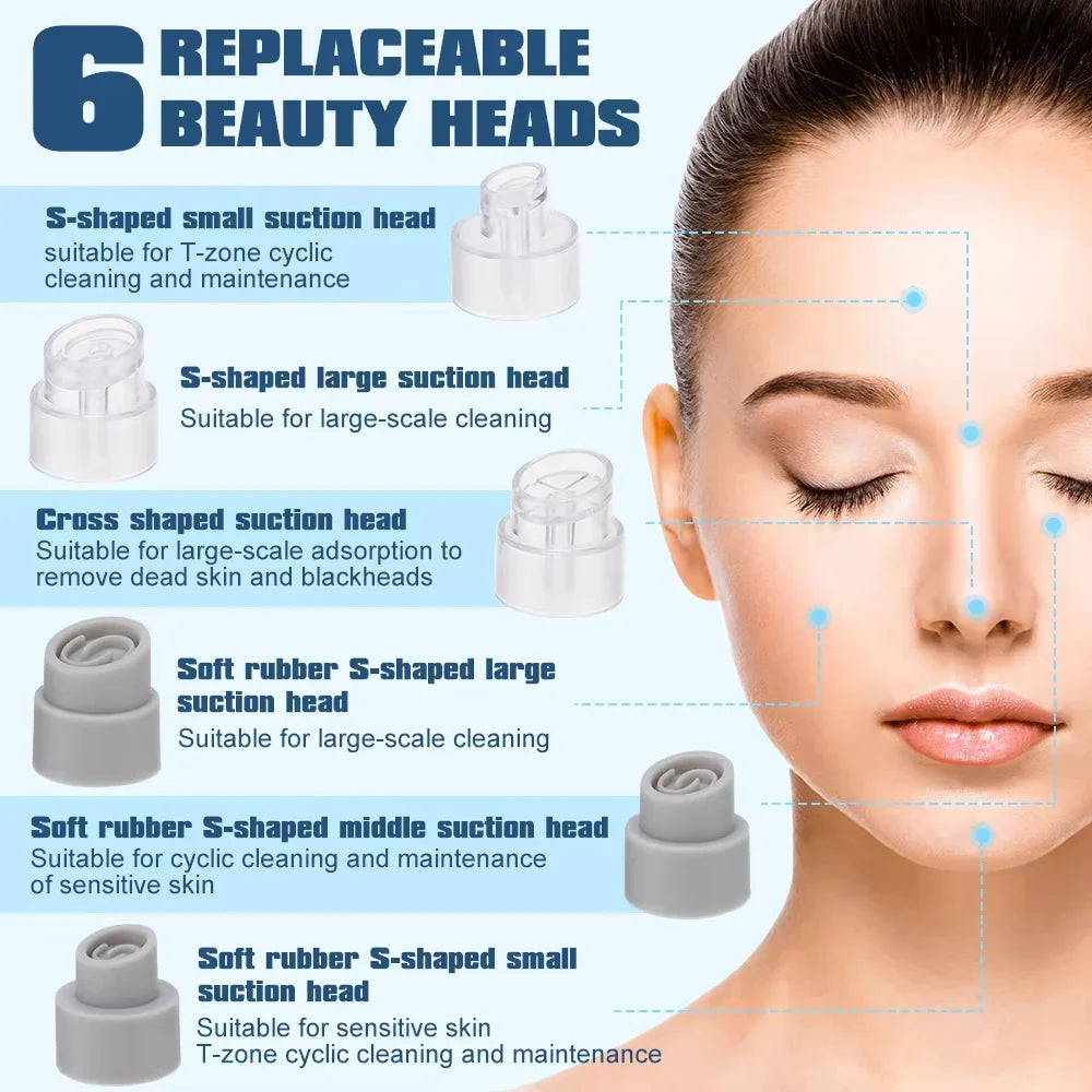Electric Pore Vacuum Blackhead Remover with Microbubble Technology