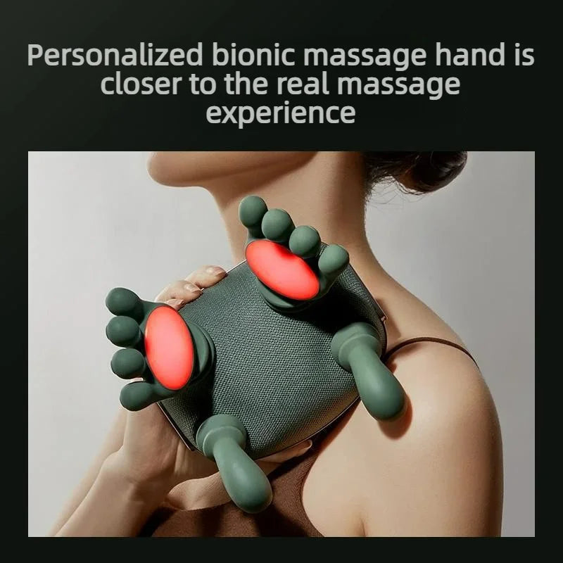 Heated Neck Massager – Deep Tissue Shiatsu with Hot Compress for Relaxation & Wellness