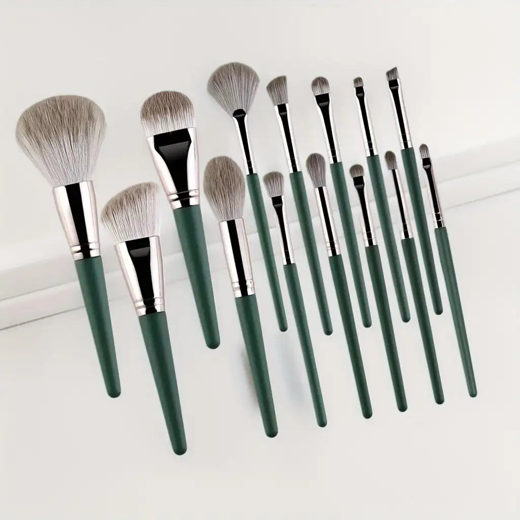 14-Piece Luxury Makeup Brush Set - Professional Full Face And Eye Detail Brushes Super Soft For Applying Foundation, Blush, Etc.