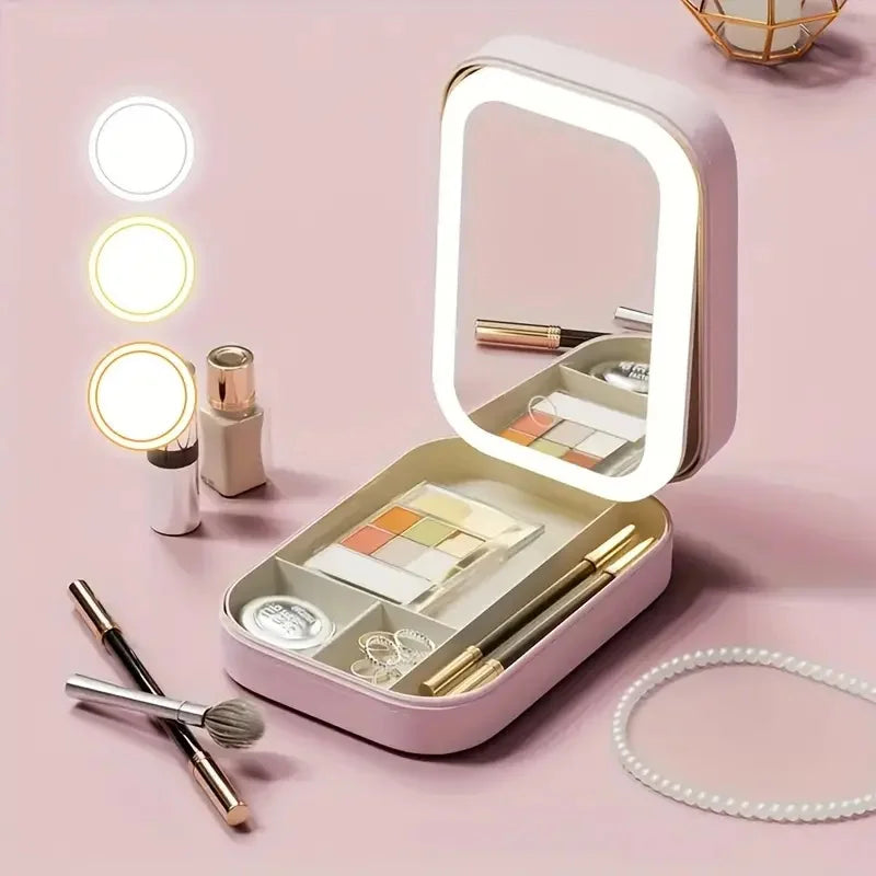 Eternal Glow LED Travel Makeup Bag 💄✨
