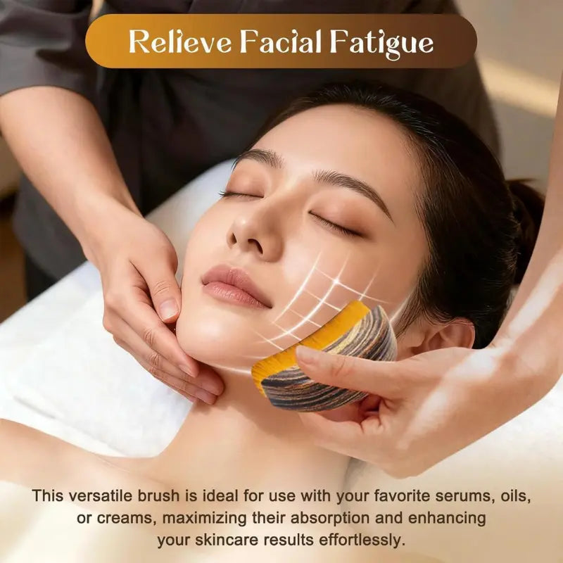 Lymphatic Contour Face Brush- Ergonomic Facial Drainage Massager