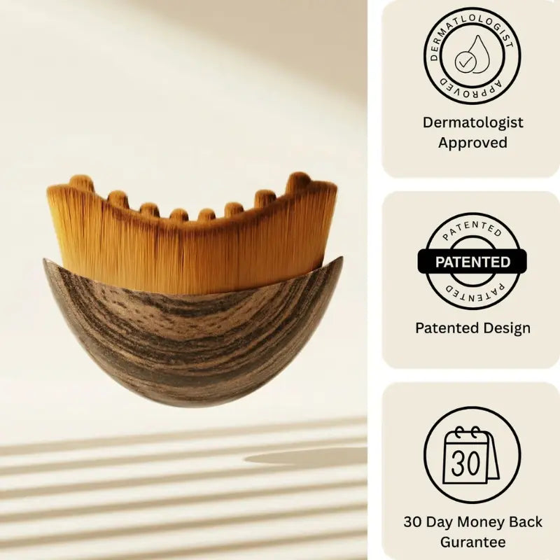 Lymphatic Contour Face Brush- Ergonomic Facial Drainage Massager
